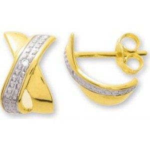 Boucles d'oreille or et diamants