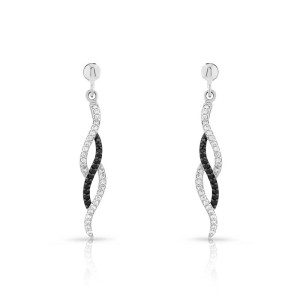 Boucles d'oreilles argent et zirconia