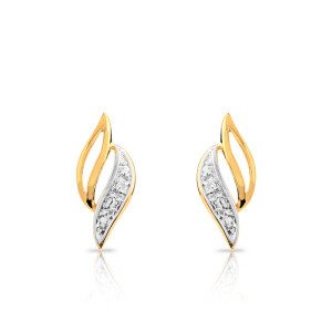 Boucles d'oreilles or et diamants