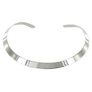 Collier argent torque