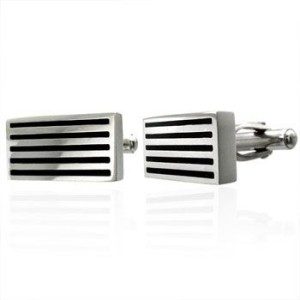 Bouton de manchette acier