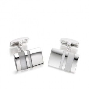 Boutons manchette argent