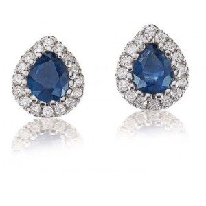 boucles d'oreilles saphir