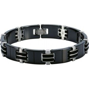bracelet magnum acier et céramique