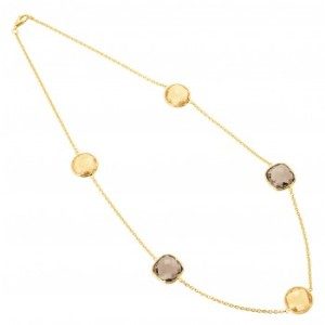 collier quartz citrine